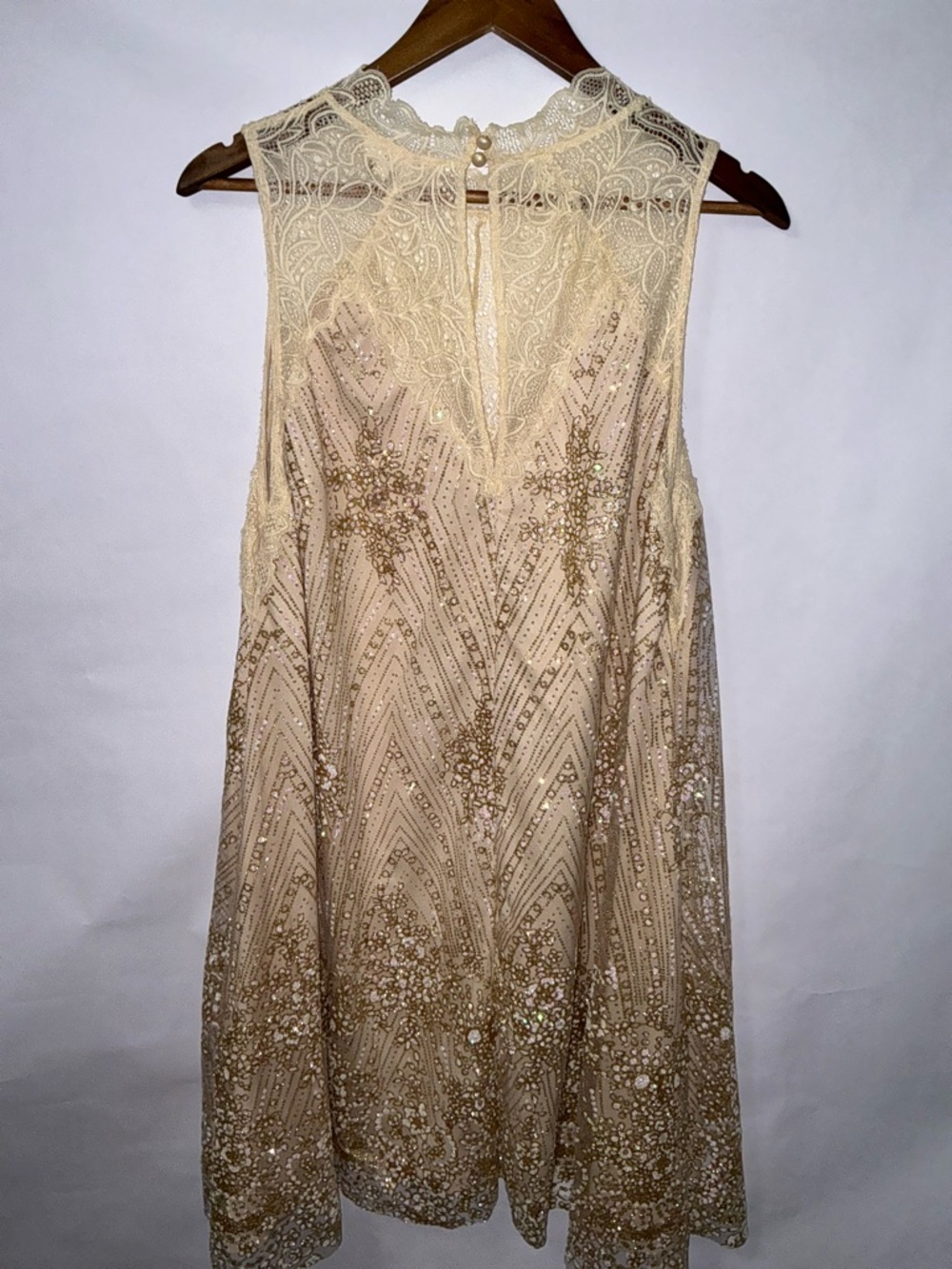 Southern Fried Chics, NWT, XXXL Gold Boutique Dress - Picture 4 of 12